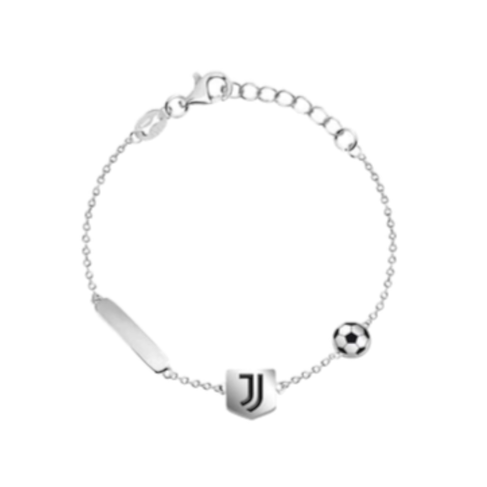 Juventus Fc - Bracciale ufficiale in acciaio 316L con smalto