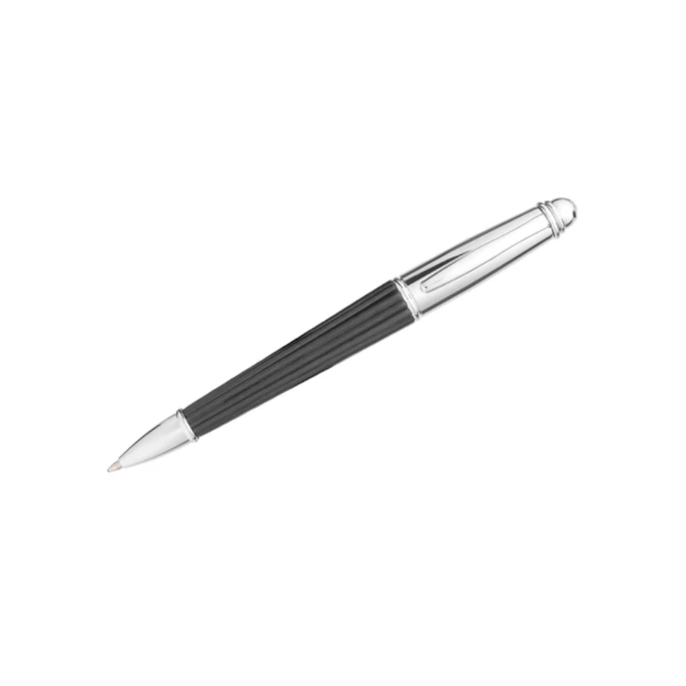 Green Time - Penna a sfera in legno nero e acciaio