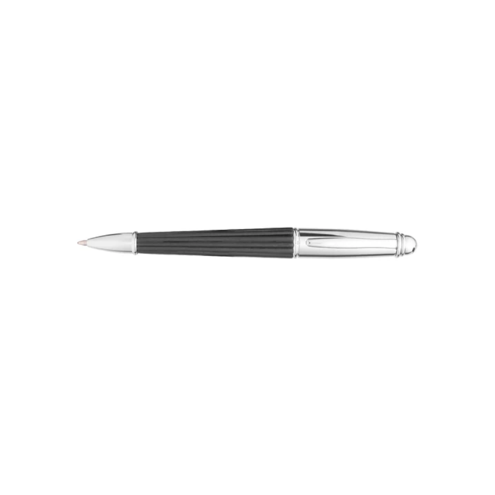 Green Time - Penna a sfera in legno nero e acciaio