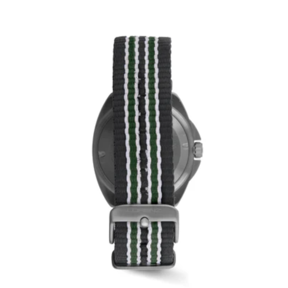 Lorenz - Orologio solo tempo Full Titanium 300 verde camuflage automatico | 42mm