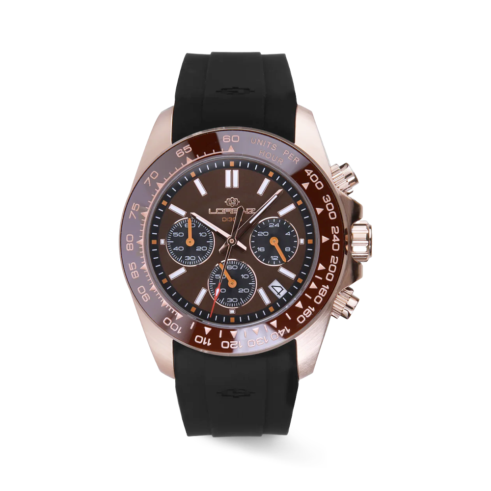 Lorenz - Orologio cronografo DI300 rose al quarzo | 42mm