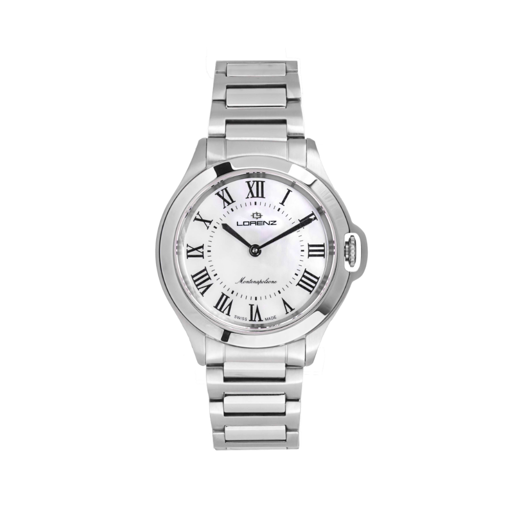 Lorenz - Orologio solo tempo Lady Montenapoleone Cabochon madreperla al quarzo | 34mm