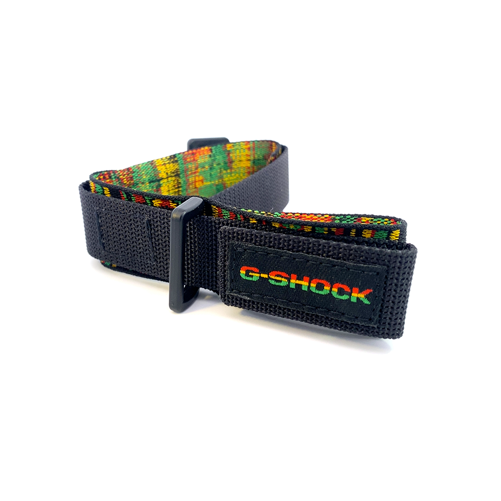 Casio - Cinturino G-Shock Jamaica in tessuto passante 30mm