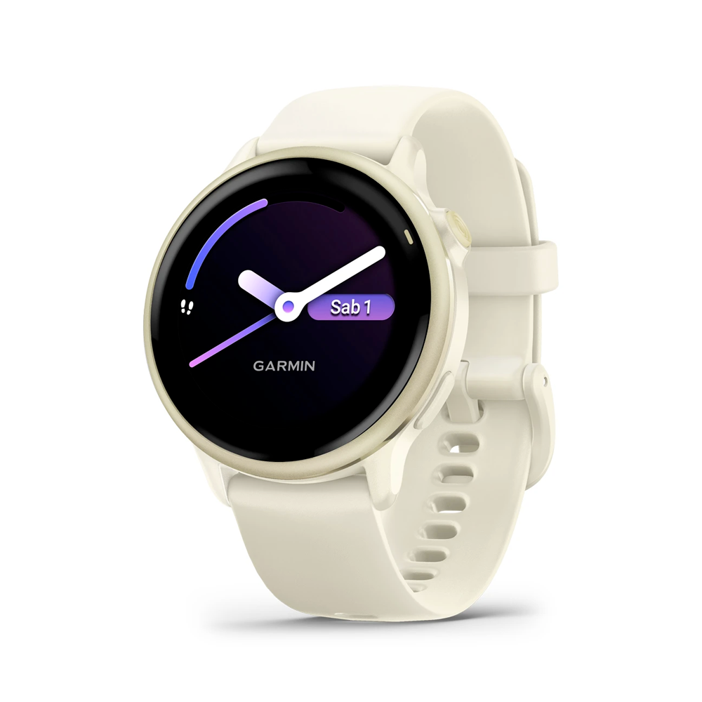 Garmin - vívoactive® 6 Lunar Gold con cinturino Bone | 42,2mm