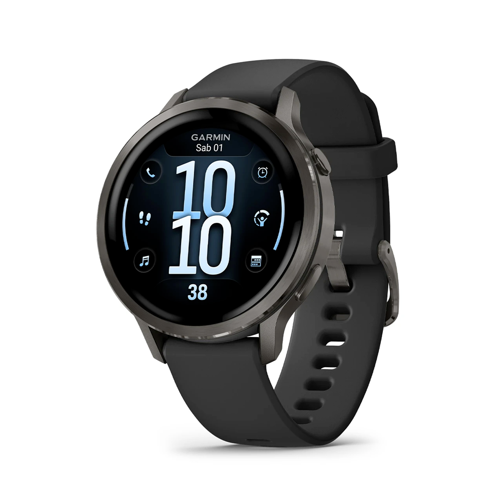 Garmin - Venu® 4 Slate con cinturino in silicone nero | 41mm