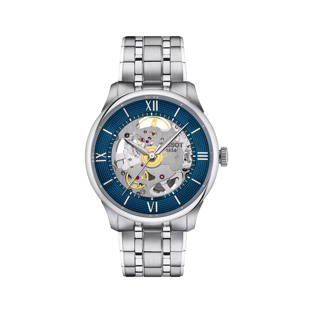 Tissot  - Orologio solo tempo Chemin des Tourelles Skeleton | 39mm