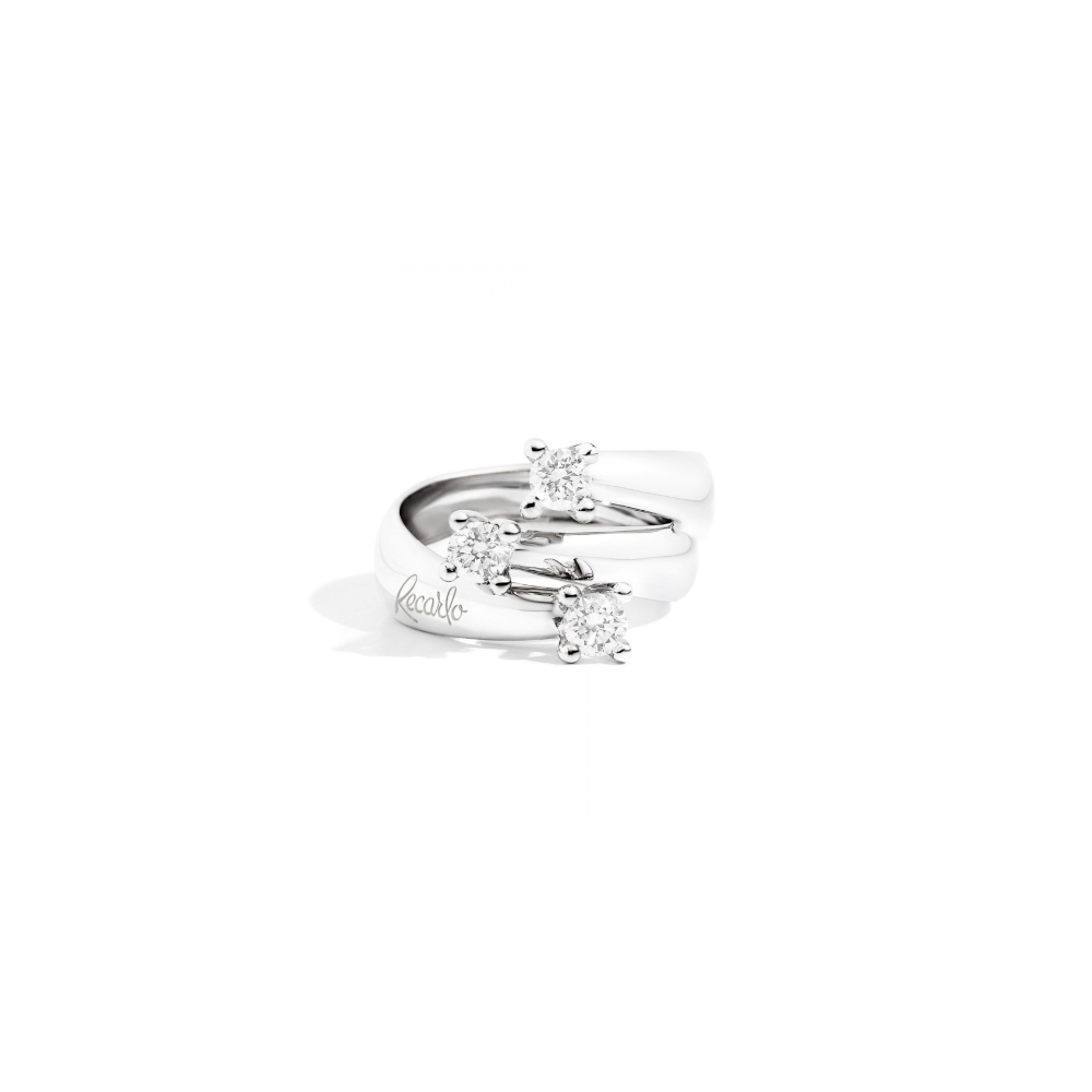 Recarlo - Anello Eternity in oro bianco con diamanti naturali