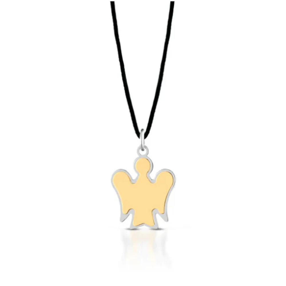 Giannotti - Pendente Angelo in Oro giallo satinato e bianco