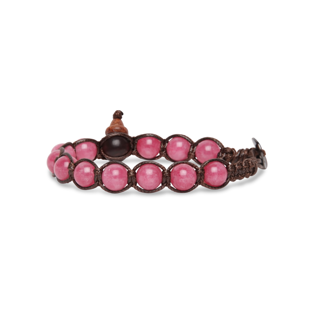 Tamashii - Bracciale  "Classic" con giada Watermelon 8 mm