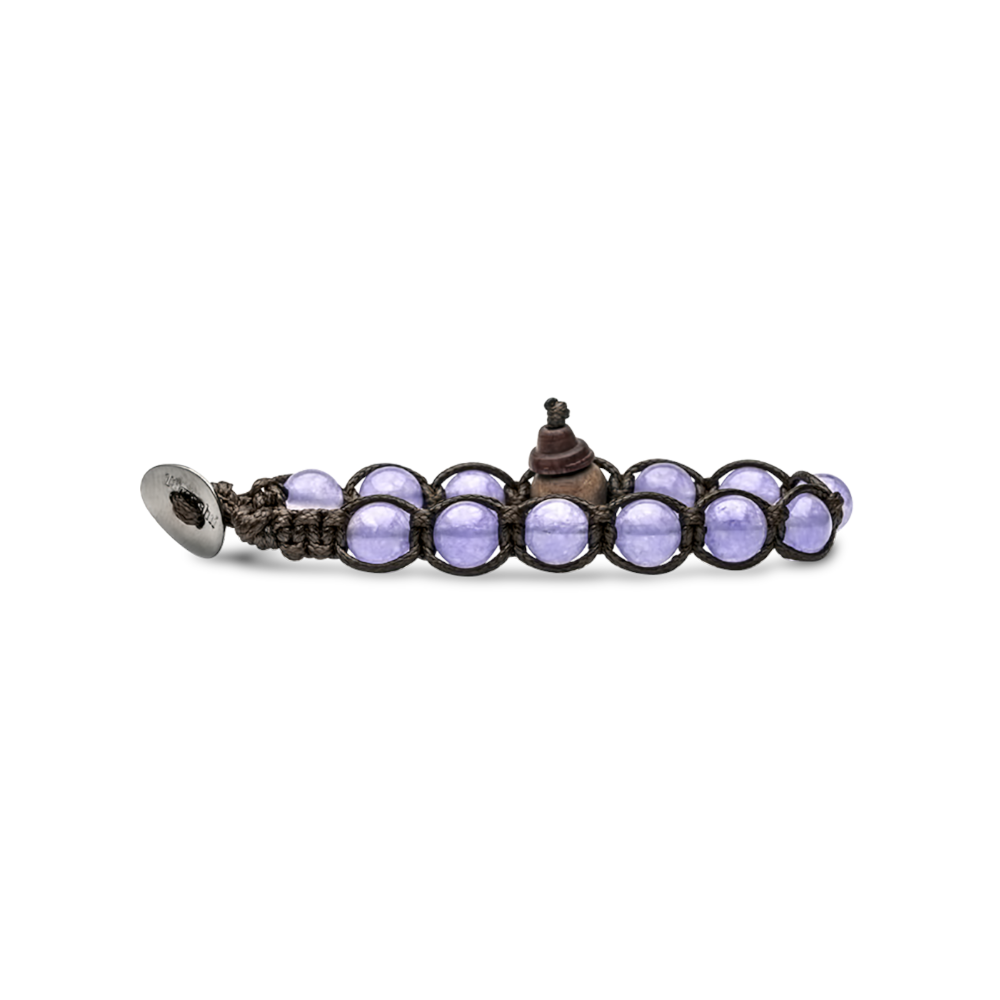 Tamashii - Bracciale  "Classic" con giada lavanda 8 mm