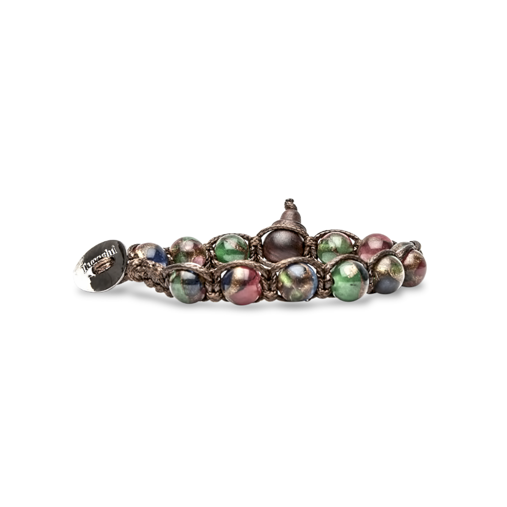 Tamashii - Bracciale "Classic" con quarzo mosaico misto 8 mm