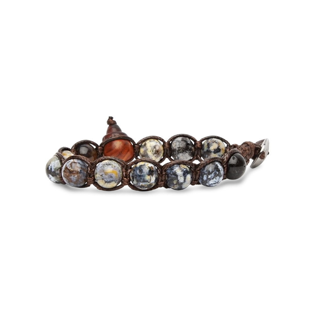 Tamashii - Bracciale  "Classic" con Blue Ocean stone 8 mm