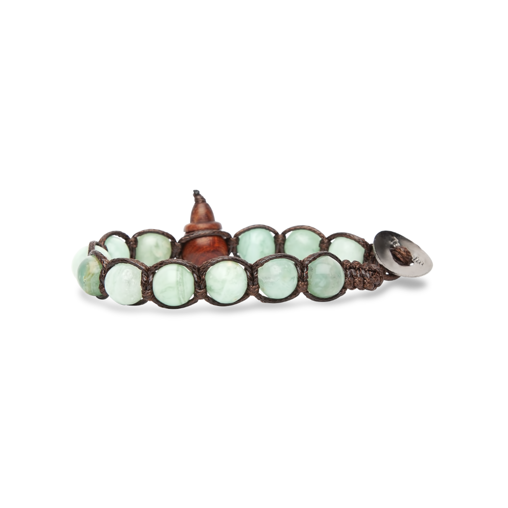 Tamashii - Bracciale  "Classic" con quarzo verde 8 mm