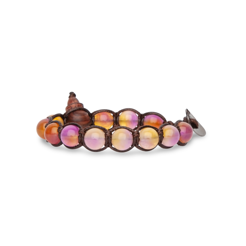 Tamashii - Bracciale  "Classic" con  Yellow Dream Stone 8 mm