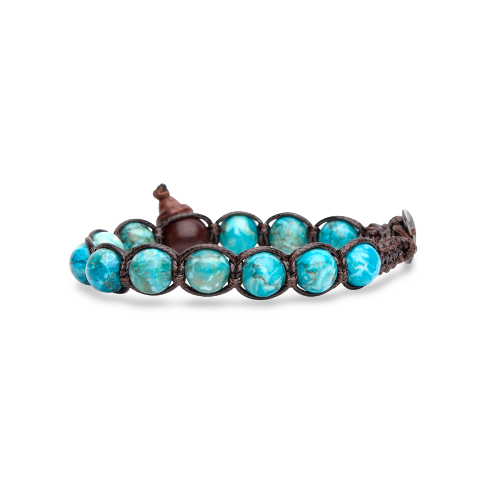 Tamashii - Bracciale "Classic" con turchese sudafricano 8 mm