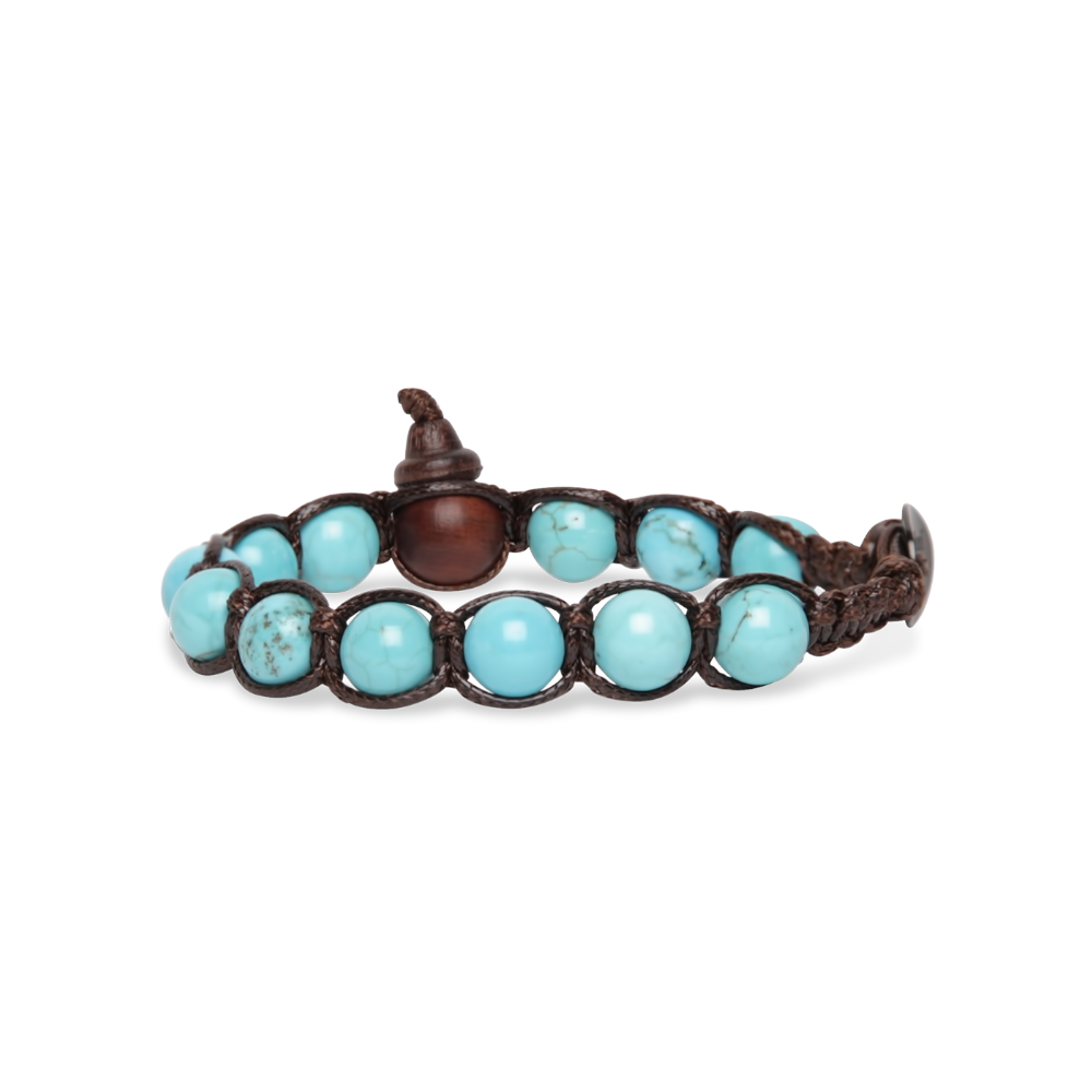 Tamashii - Bracciale  "Classic" con turchese 8 mm