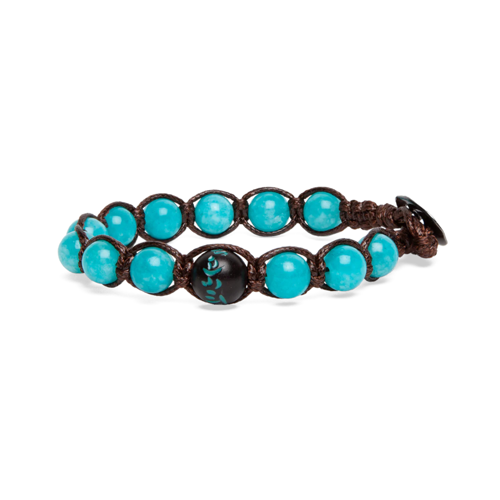 Tamashii - Bracciale "Cinque elementi - Acqua" con giada verde acqua