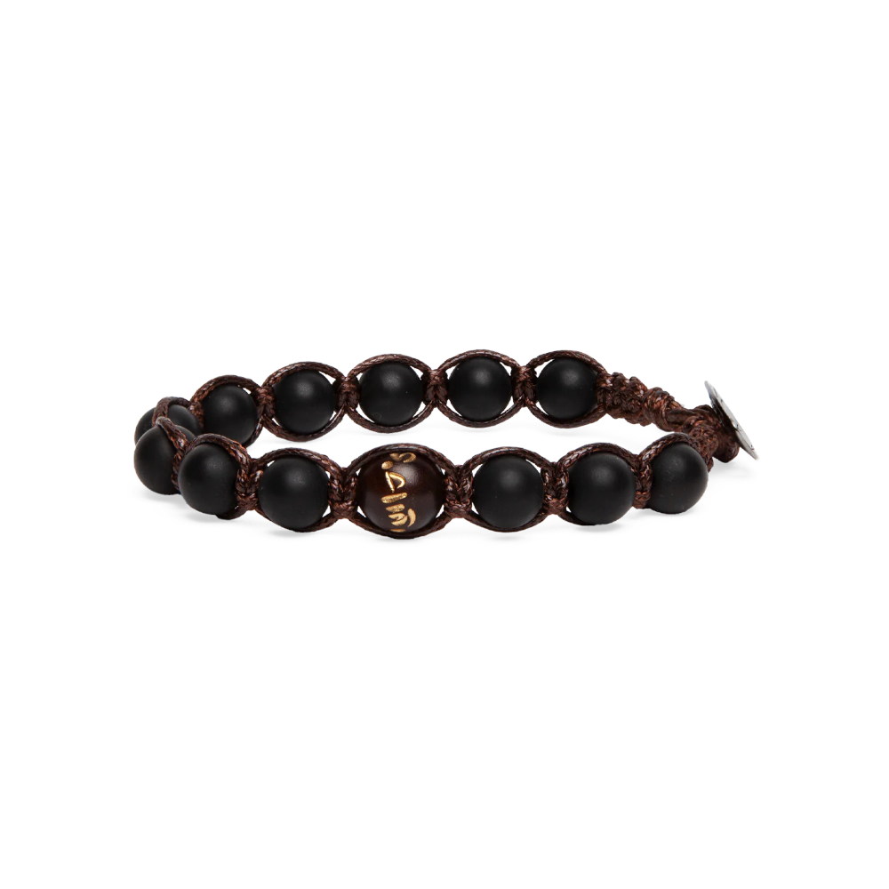 Tamashii - Bracciale "Cinque elementi - Terra" con onice satinato