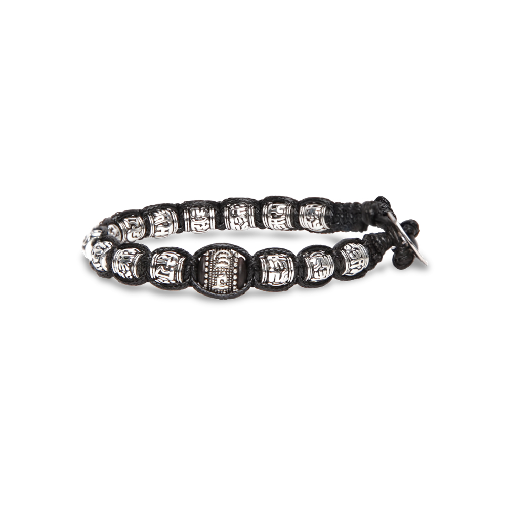 Tamashii - Bracciale "Ruota della Preghiera" con sfere in argento 925