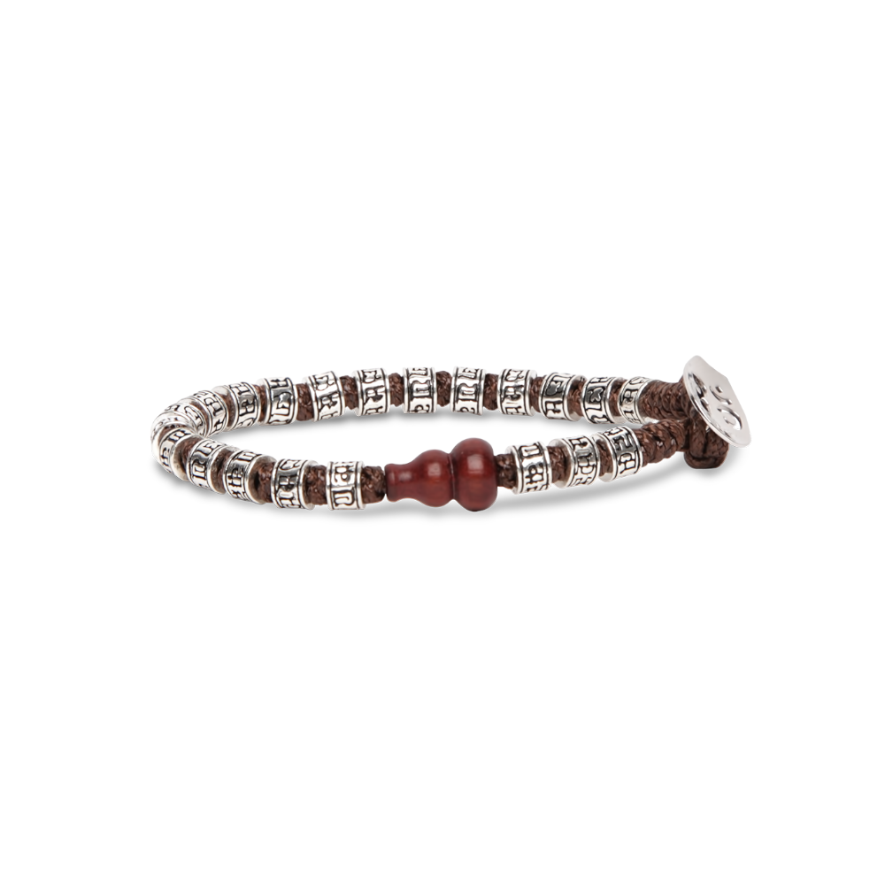 Tamashii - Bracciale "Ruota della Preghiera" con sfere in argento 925