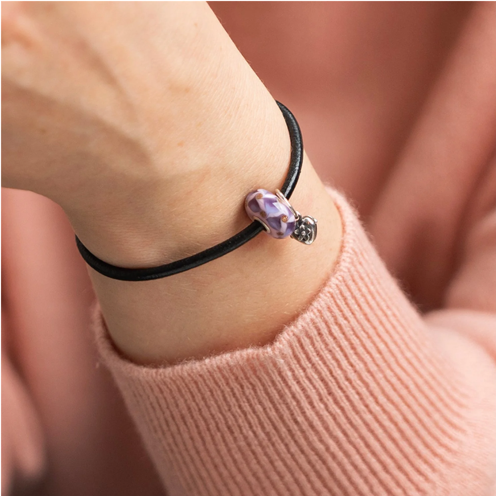 Trollbeads - bead in argento pendente bocciolo del cuore
