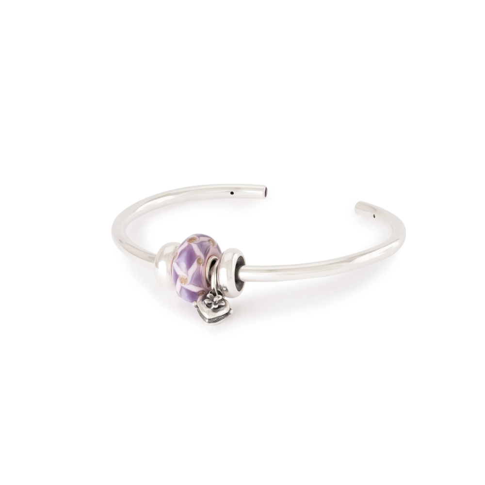 Trollbeads - bead in argento pendente bocciolo del cuore