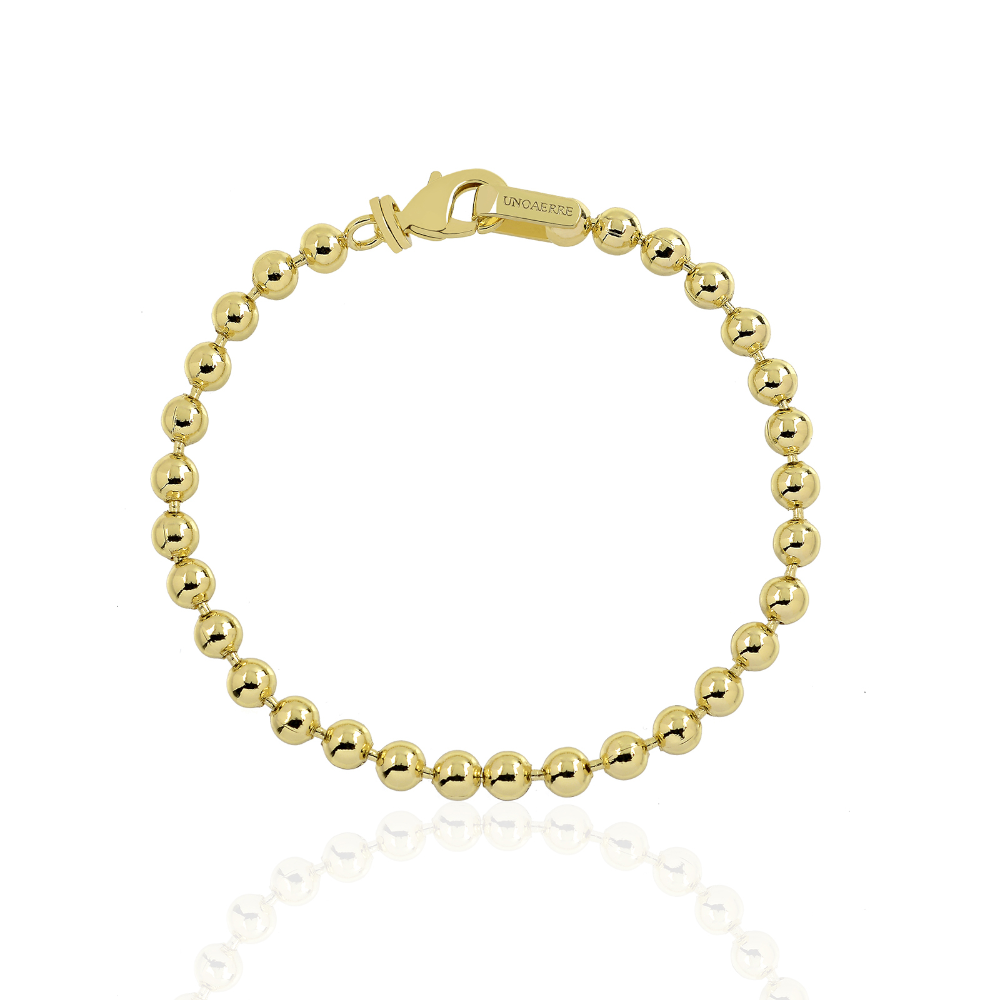Unoaerre - Bracciale Bracciale catena a palline dorato | 21cm