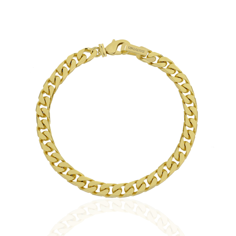 Unoaerre - Bracciale catena grumetta dorata | 21cm