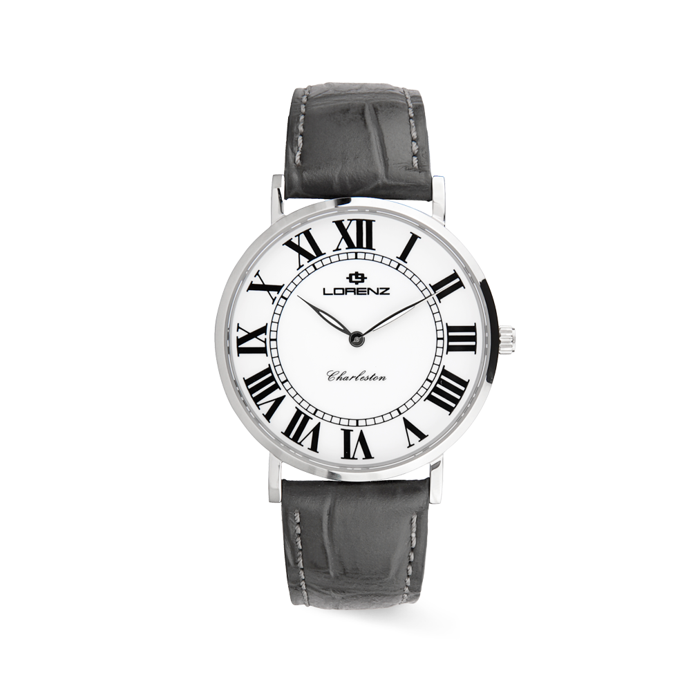 Lorenz - Orologio solo tempo Charleston Extrapiatto al quarzo | 38,5mm