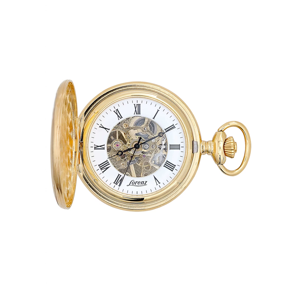 Lorenz - Orologio Da Tasca Squelette Double Cover