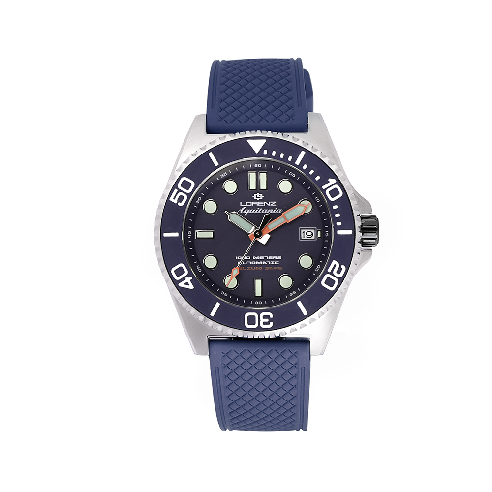 Lorenz - Orologio solo tempo Aquitania 1000 Metri automatico | 44mm