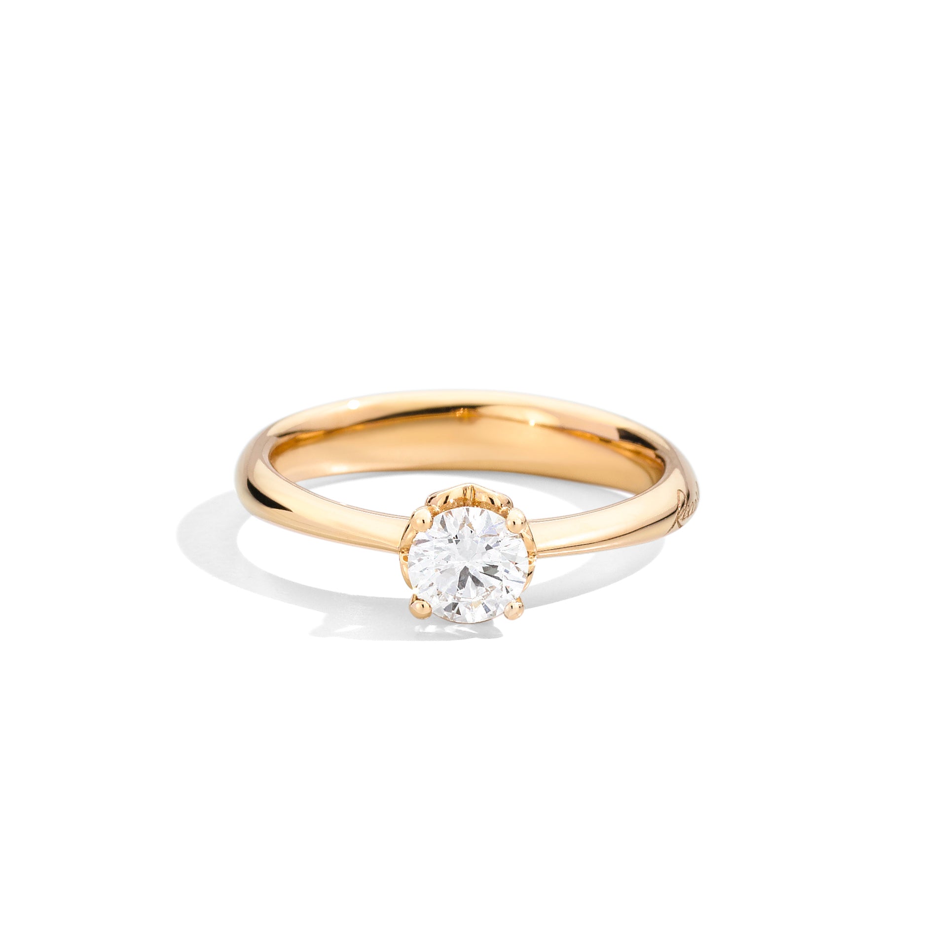 Recarlo - Anello Solitario in oro giallo con diamante