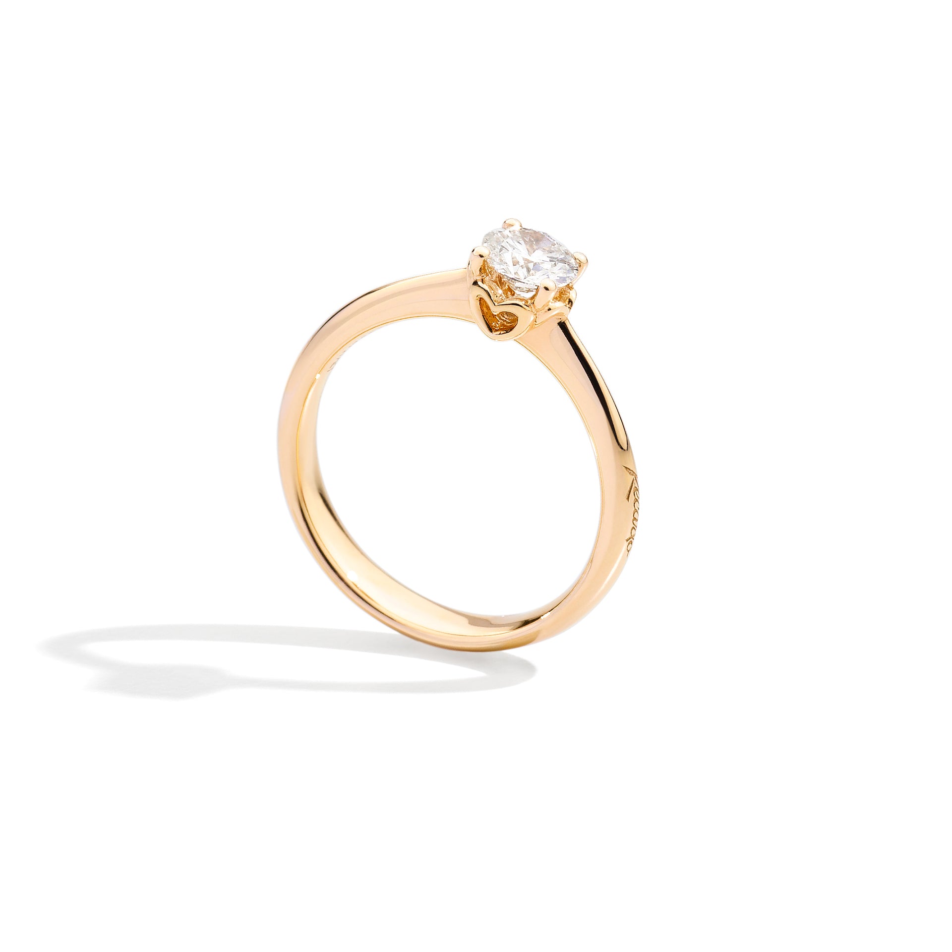 Recarlo - Anello Solitario in oro giallo con diamante