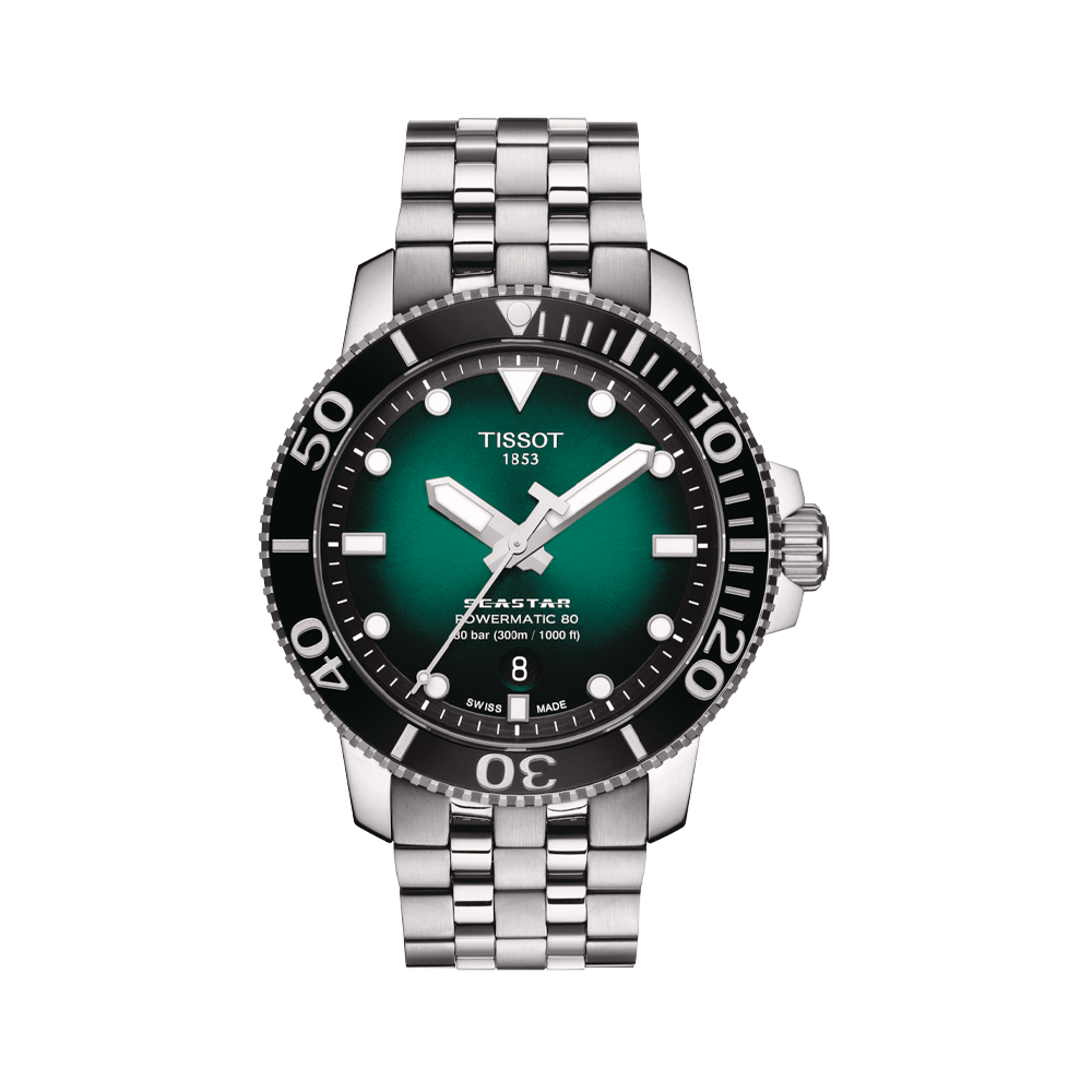 Tissot - Orologio Solo Tempo Automatico Seastar 1000 Powermatic 80