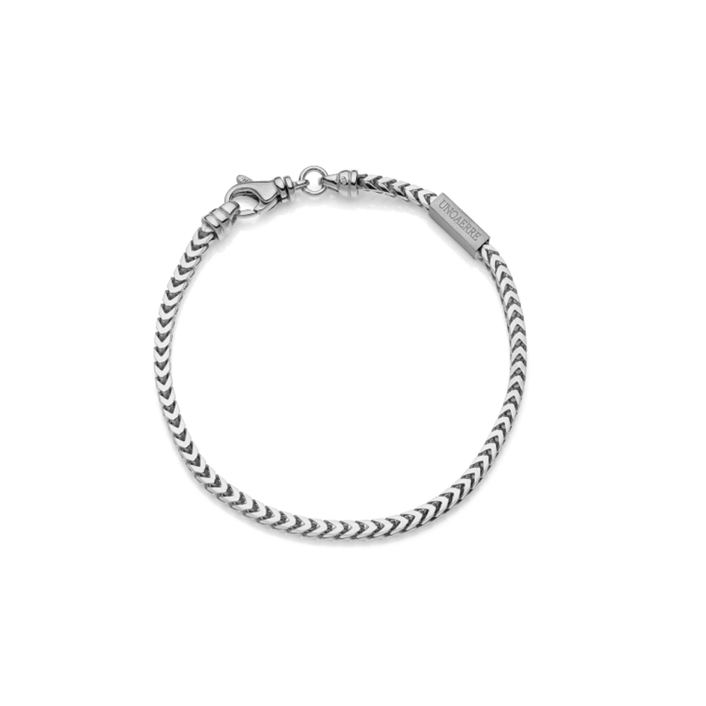 Unoaerre - Bracciale in argento catena franco