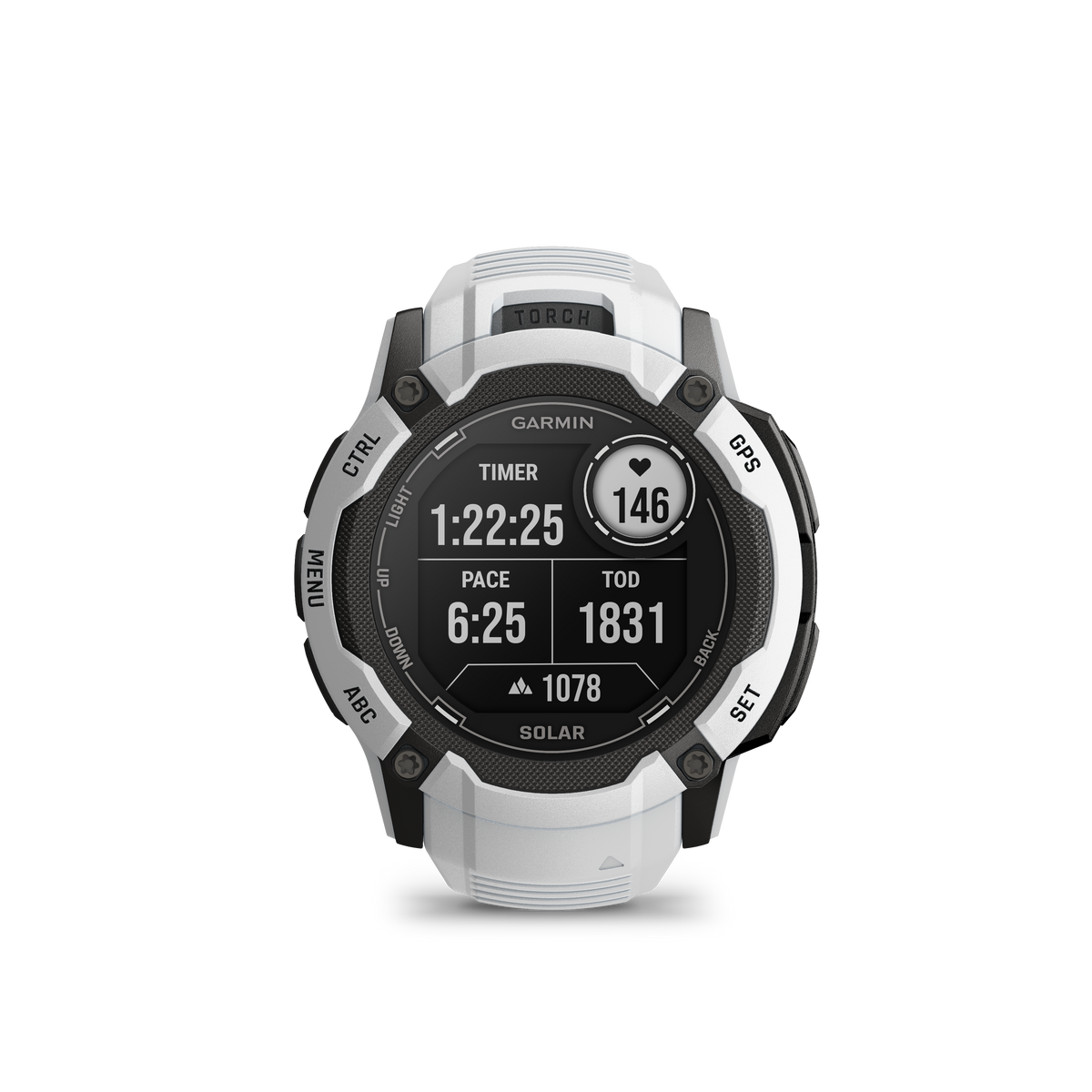 Garmin - Instinct 2X Solar Whitestone