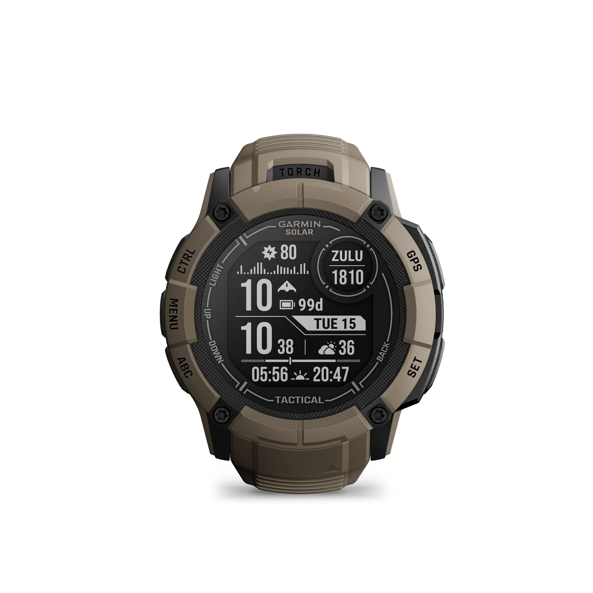 Garmin - Instinct 2X Solar - Tactical, Coyote Tan