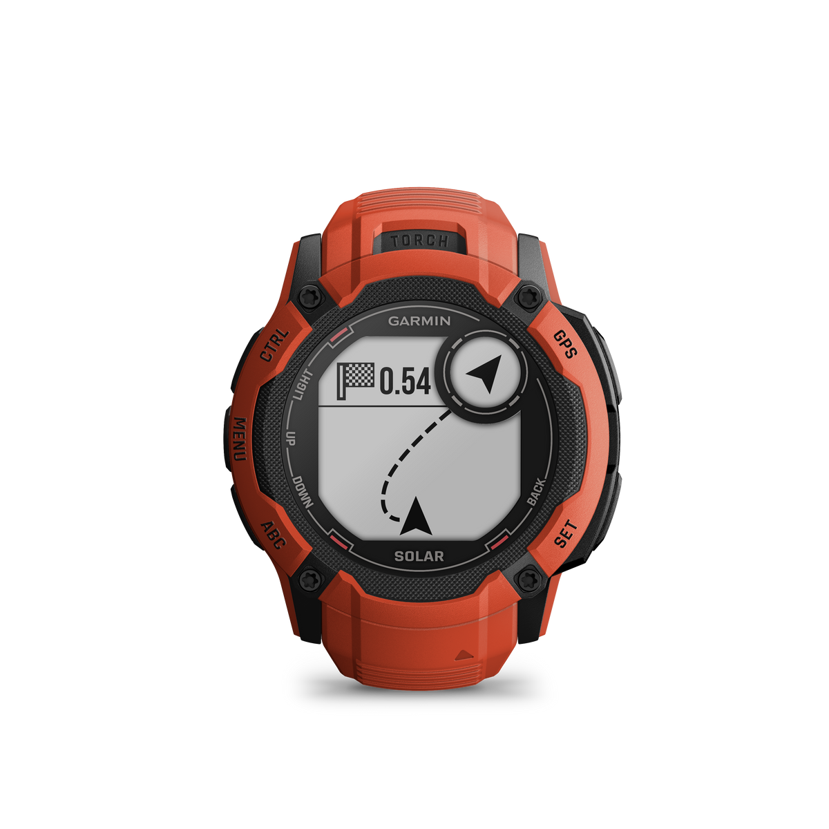 Garmin - Instinct 2X Solar, Flame Red