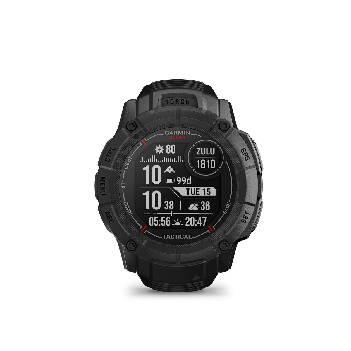 Garmin - Instinct 2X Solar - Tactical, Black