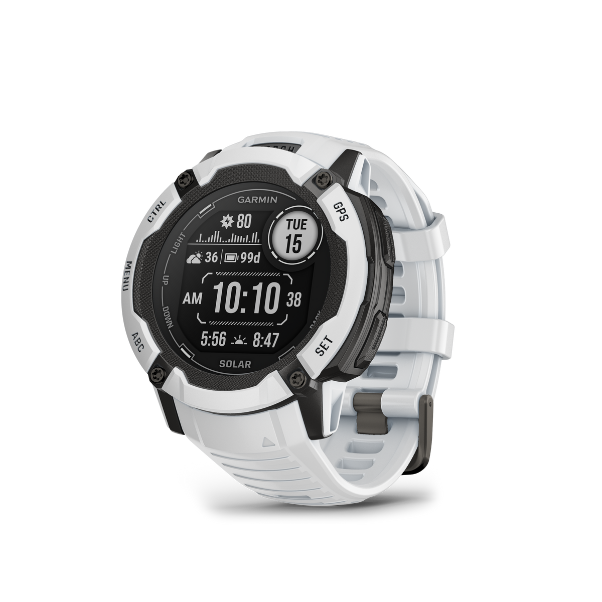 Garmin - Instinct 2X Solar Whitestone