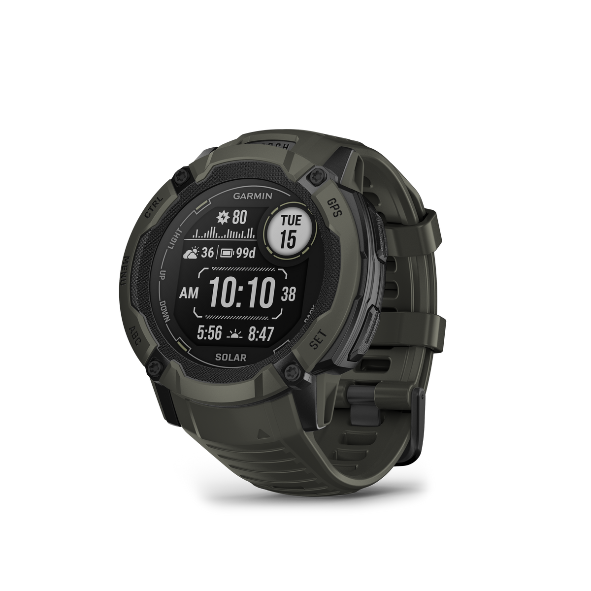 Garmin - Instinct 2X Solar Moss
