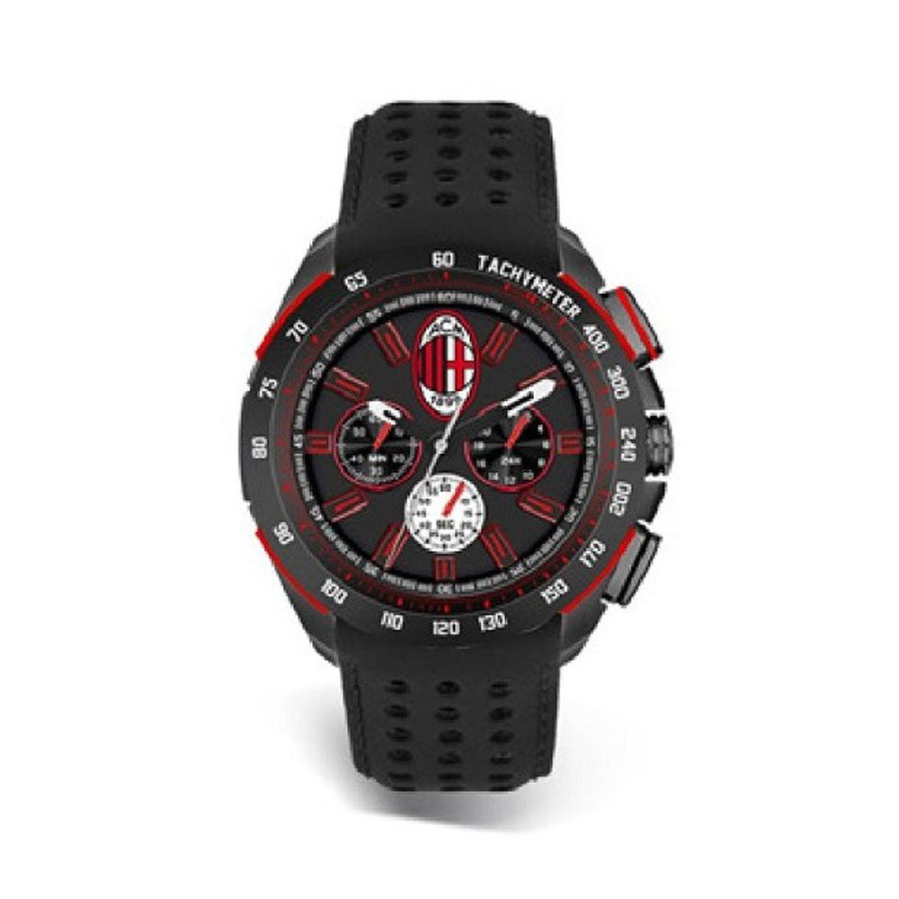 AC MILAN - CRONOGRAFO UFFICIALE AC MILAN CON CINTURINO IN PELLE