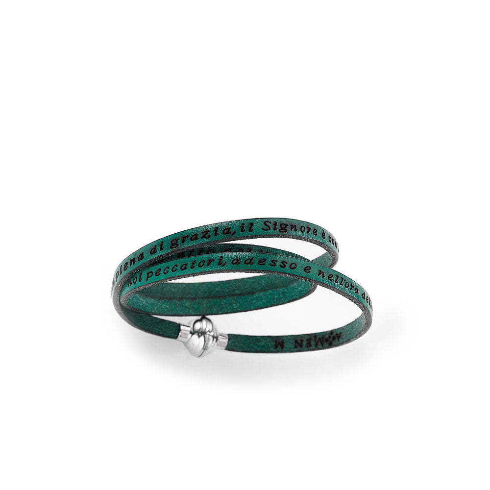 LEATHER BRACELET AVE MARIA (6540675252380)