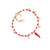 AMEN - BRACCIALE IN ARGENTO 925 CRISTALLI E SMALTO ROSSO