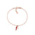 AMEN - BRACCIALE IN ARGENTO 925 E MADREPERLA ROSSA ROSÈ