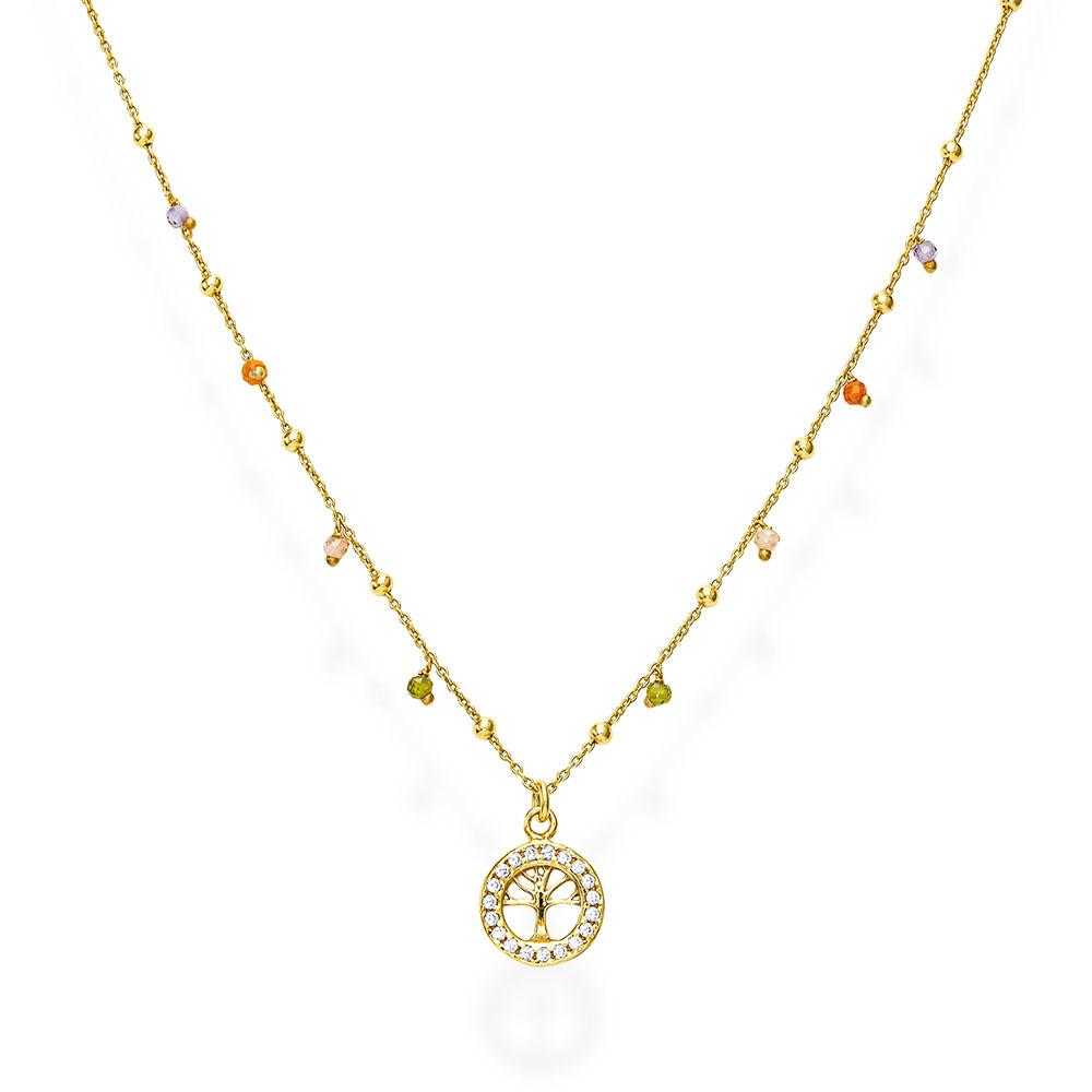 925 SILVER NECKLACE WITH STONES (6143400083612)