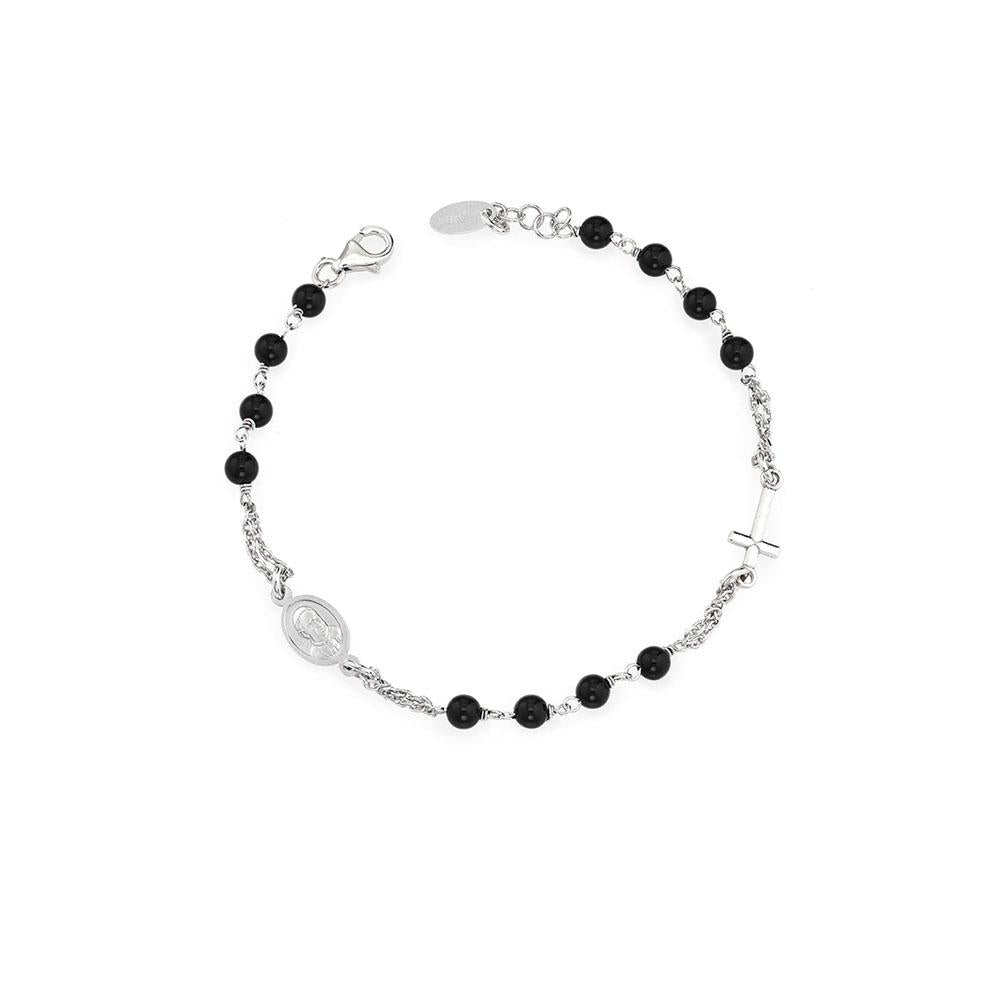 925 SILVER BRACELET ROSARY WITH CRYSTALS (6143430557852)