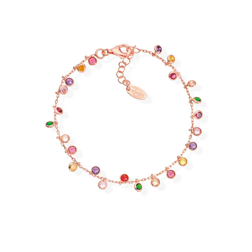 925 SILVER BRACELET WITH STONES (6143432622236)