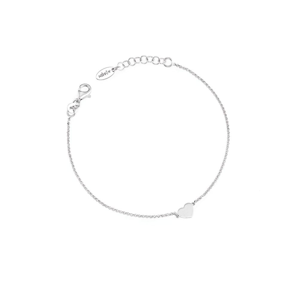 925 SILVER BRACELET HEART (6143429083292)