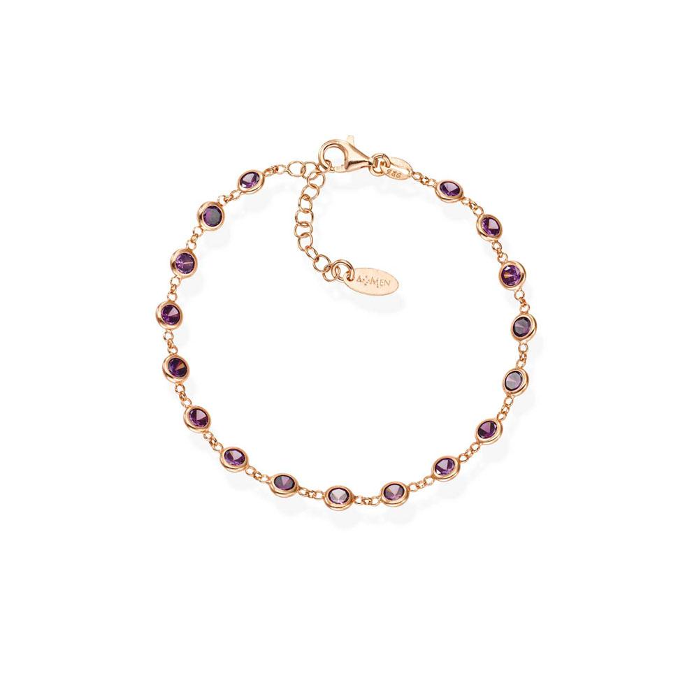 925 SILVER BRACELET WITH STONES (6143421546652)